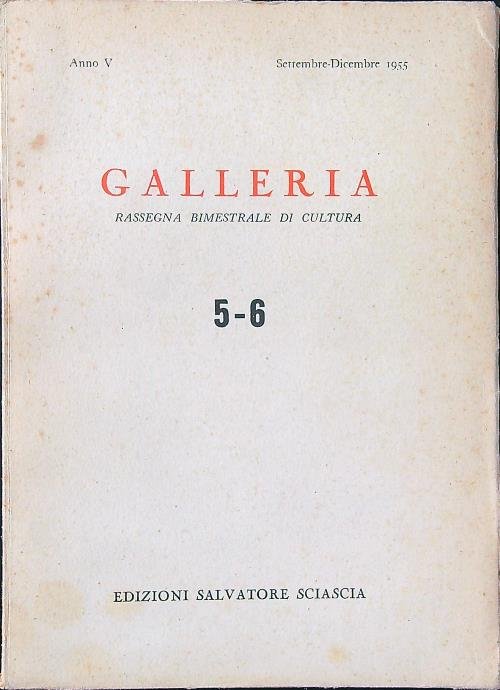 Galleria n. 5-6/settembre-dicembre 1955