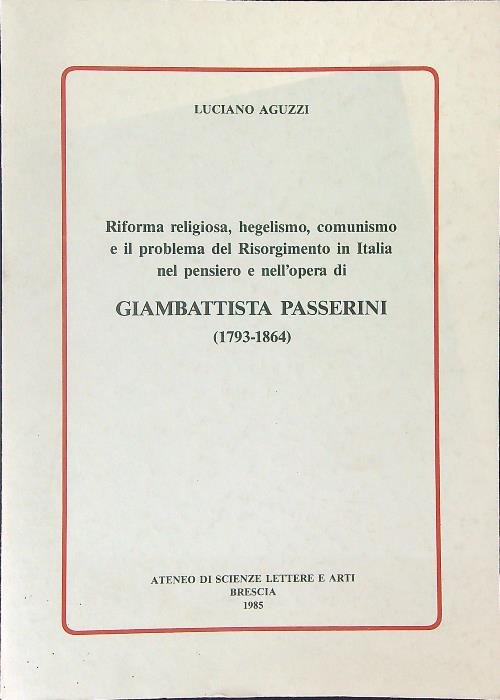 Giambattista Passerini 1793 - 1864