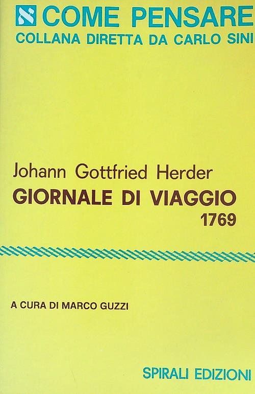 Giornale di viaggio. 1769 | Immagine principale