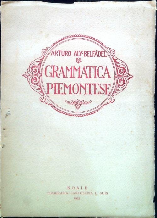 Grammatica piemontese