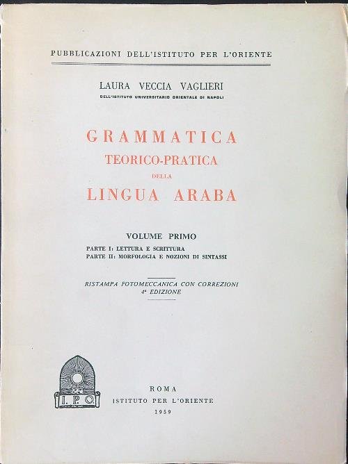 Grammatica teorico-preaitca della lingua Araba