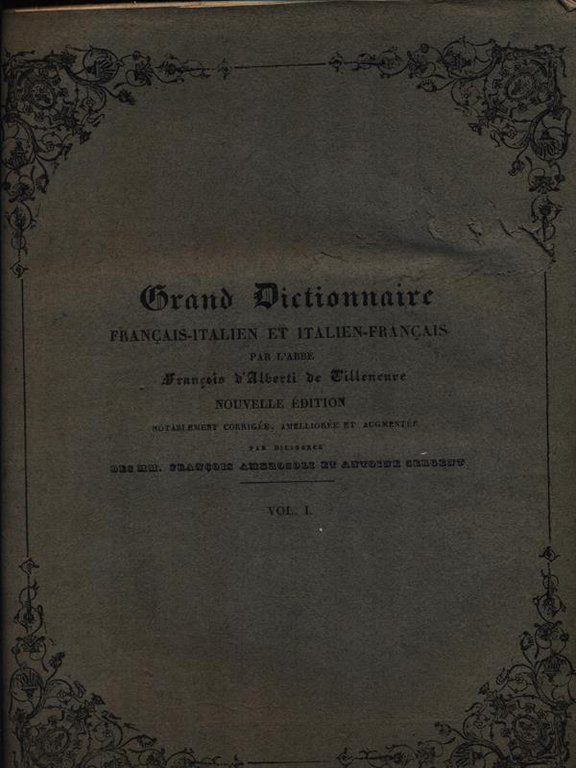 Grand dictionnaire francais italien et italien francais 2vv