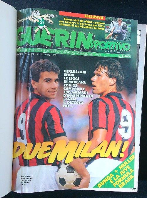 Guerin Sportivo raccolta 1989 da n. 27 a n. 39