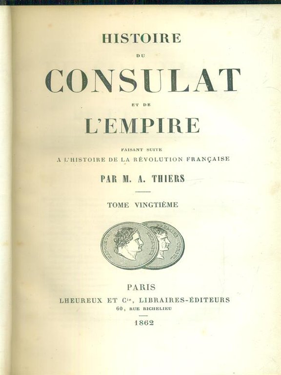 Histoire du consulat et de l'empire 20vv