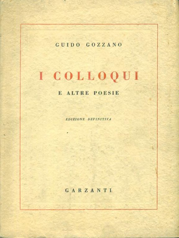 I Colloqui e altre poesie