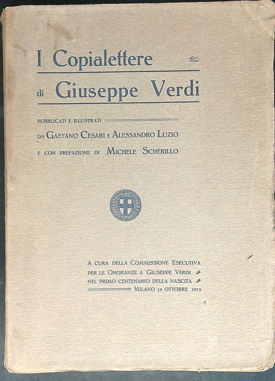 I copialettere di Giuseppe Verdi | Immagine principale