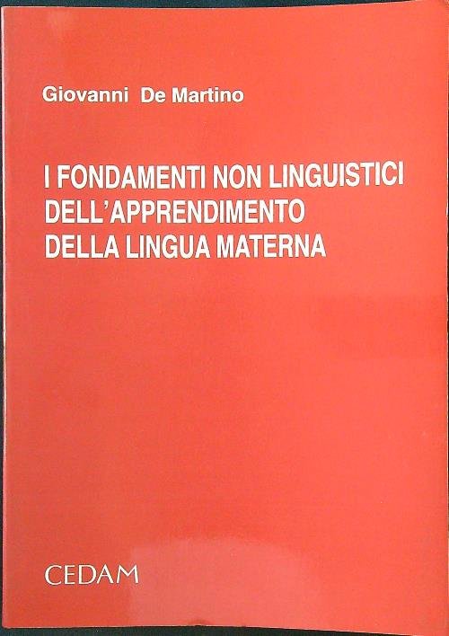 I fondamenti non linguistici dell'apprendimento della lingua materna