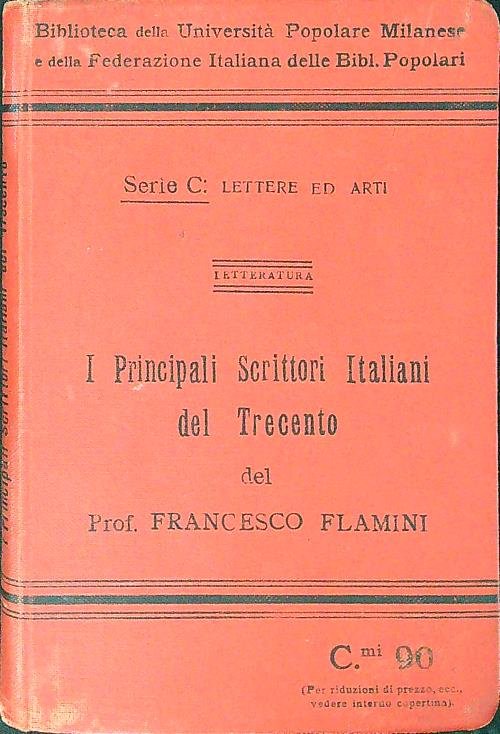 I principali scrittori italiani del Trecento
