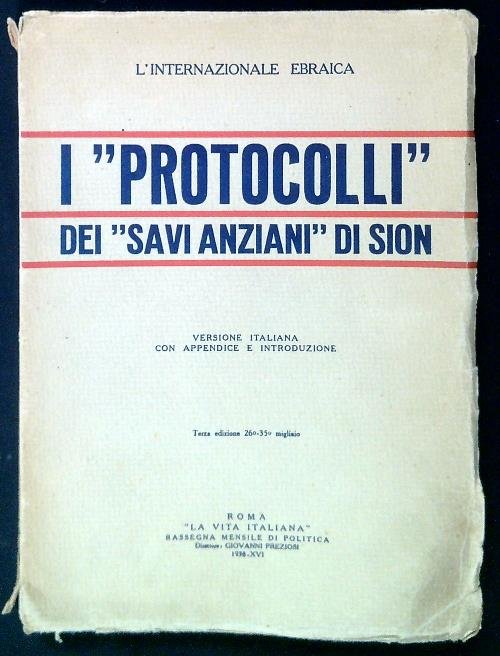 I protocolli dei Savi Anziani di Sion