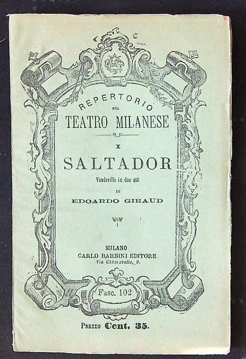 I saltador. Vaudeville in due atti