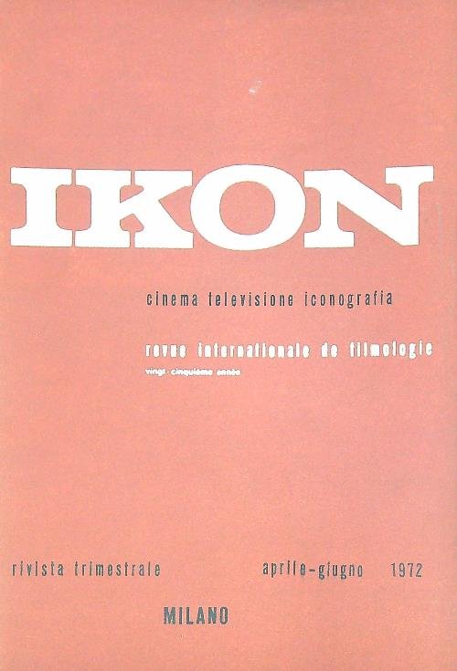 Ikon 81/ aprile-giugno 1972 | Immagine principale