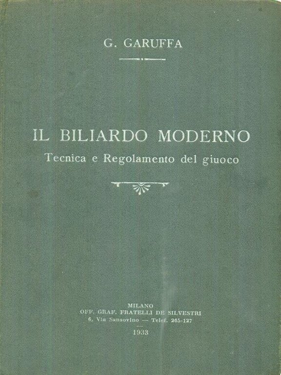 Il biliardo moderno