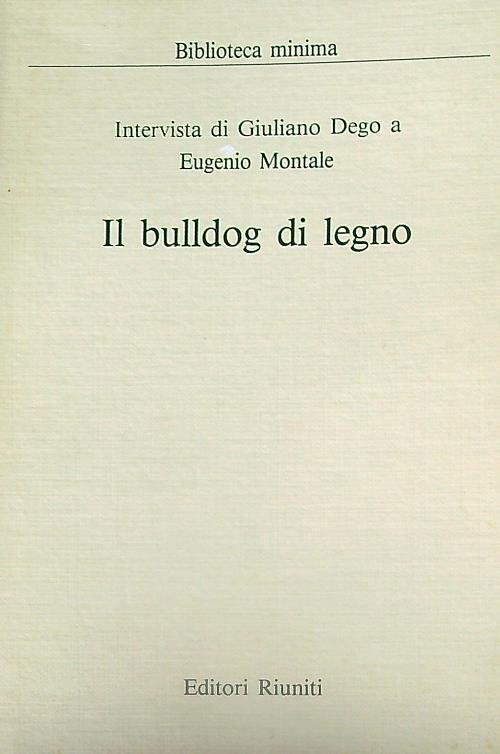 Il bulldog di legno