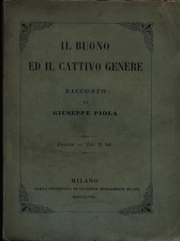 Il buono ed il cattivo genere