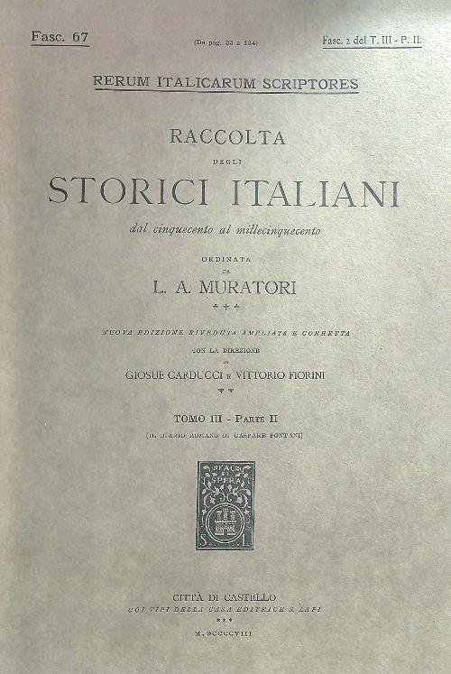 Il diario romano di Gaspare Pontani Fasc 2 del tomo …