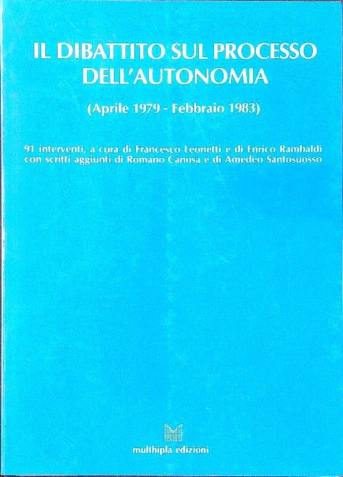 Il dibattito sul processo dell'autonomia aprile 1979 - febbraio 1983