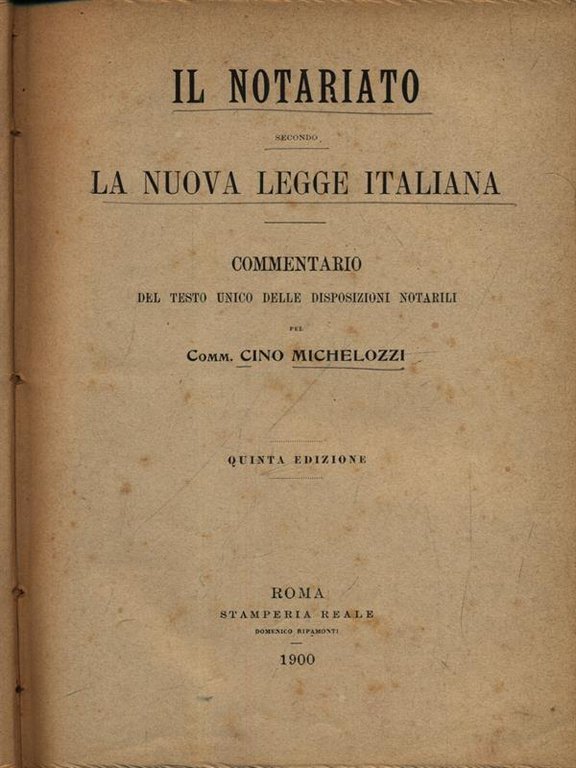 Il Il notariato secondo la nuova legge italiana