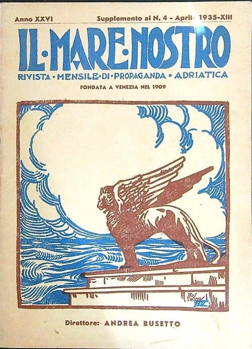 Il Mare Nostro. Supplemento al n. 4/aprile 1935 | Immagine principale