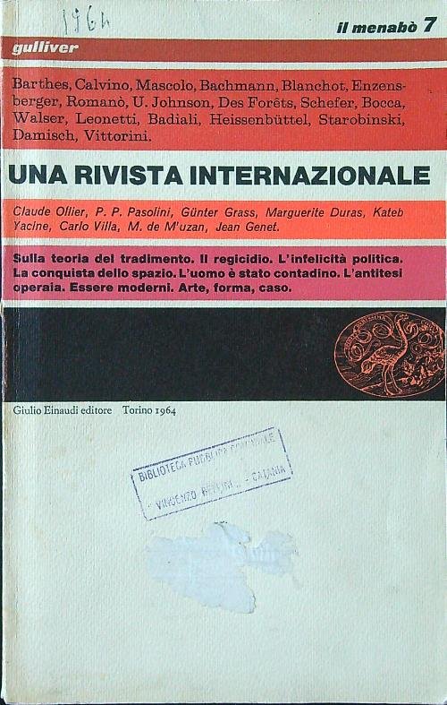 Il menabo' n. 7/1964 | Immagine principale