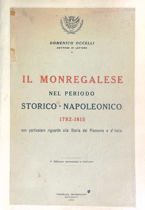 Il Monregalese nel periodo storico-napoleonico 1792-1815