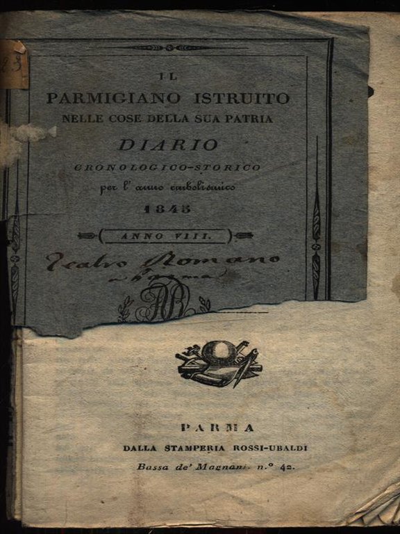 Il Parmigiano istruito nelle cose della sua patria