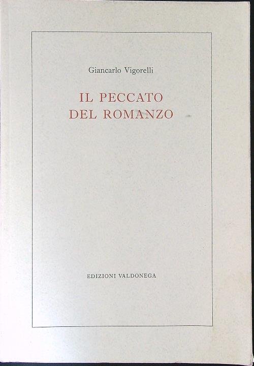 Il peccato del romanzo