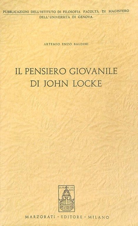Il pensiero giovanile di John Locke