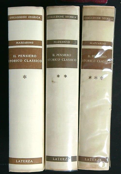 Il pensiero storico classico. 3vv | Immagine principale