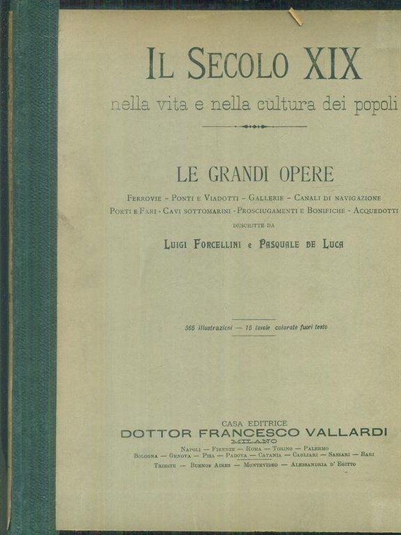Il secolo XIX. Le grandi opere