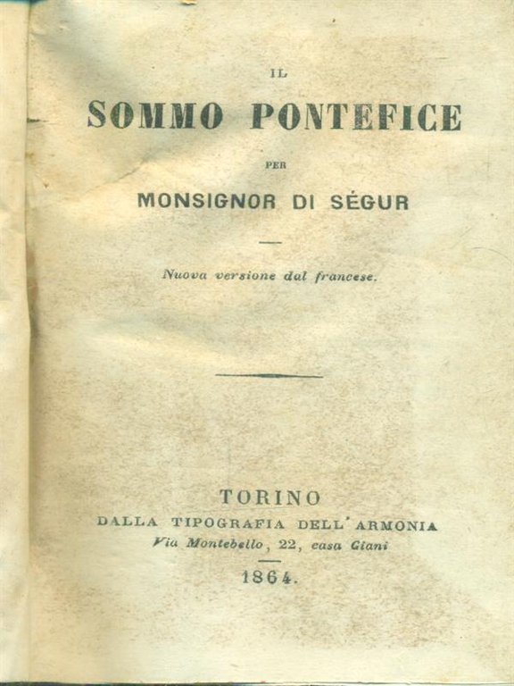 Il Sommo Pontefice