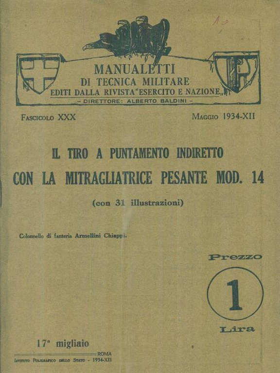 Il tiro a puntamento indiretto con la mitragliatrice pesante mod. …