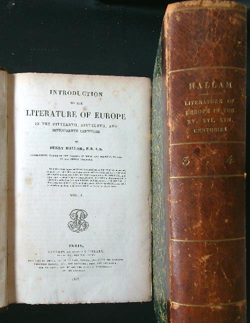 Introduction to the Literature of Europe 2 voll.