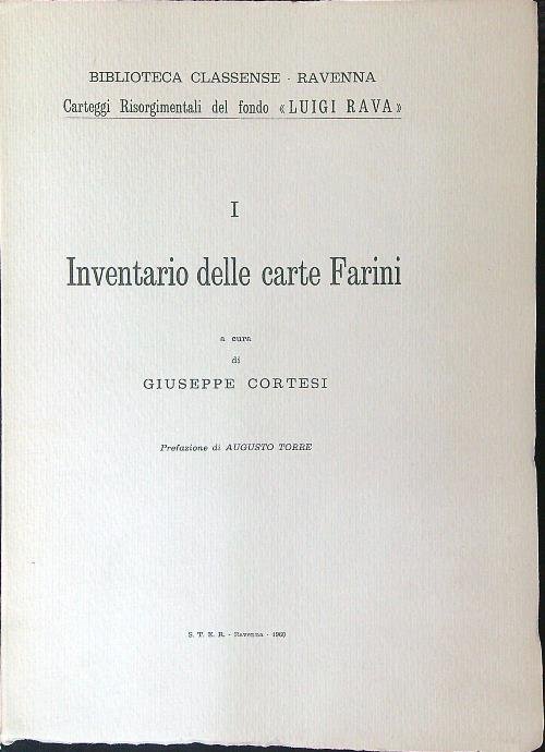 Inventario della carte Farini