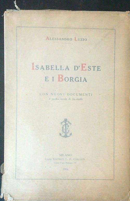 Isabella d'Este e i Borgia DA RILEGARE