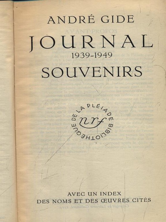 Journal 1939-1949 Souvenirs | Immagine Gallery 3