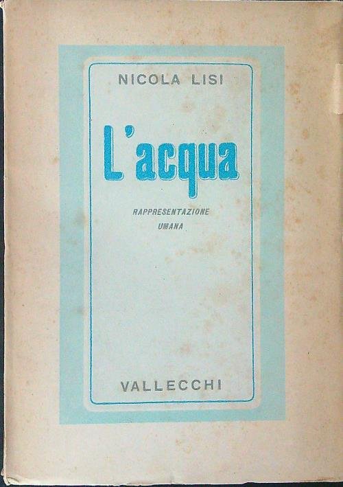 L'acqua