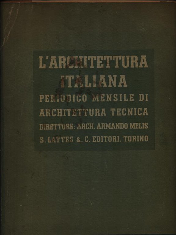 L'architettura italiana 1937