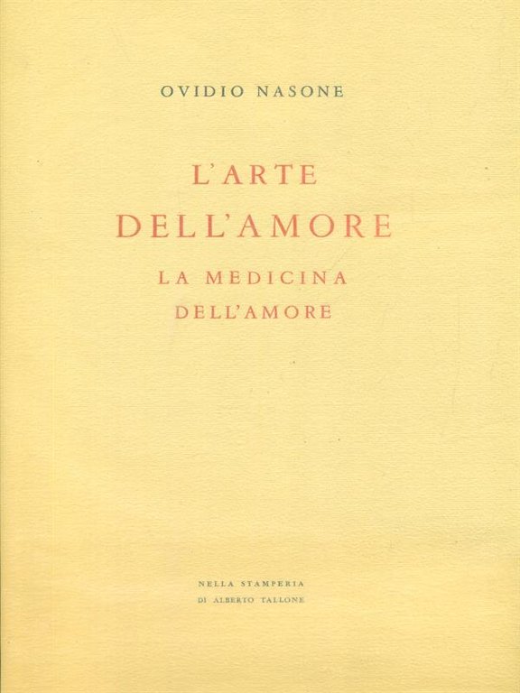L'arte dell'amore. La medicina dell'amore