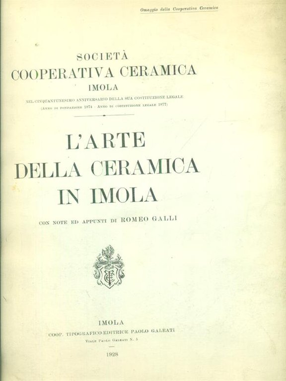 L'arte della ceramica in Imola