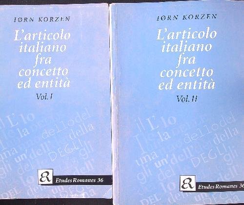 L'articolo italiano fra concetto ed entita'