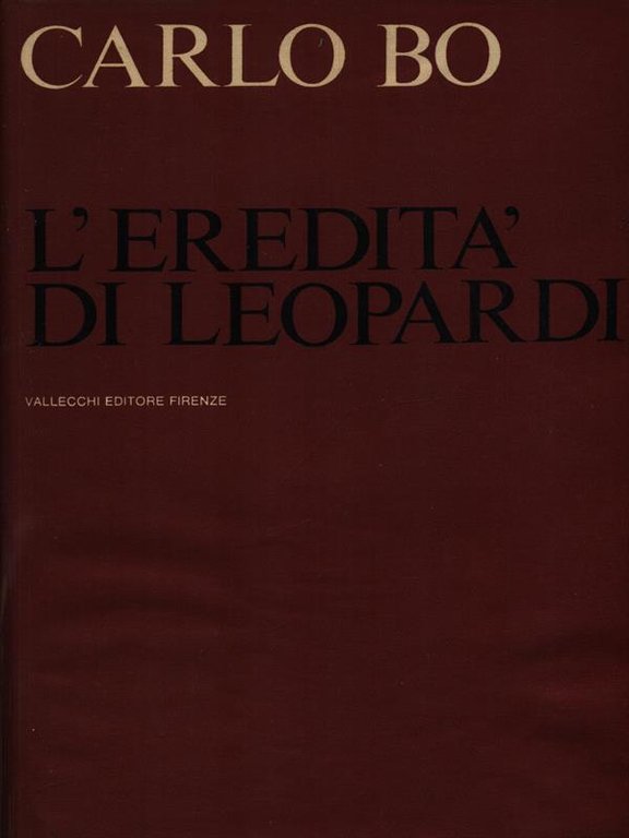 L'eredita' di Leopardi