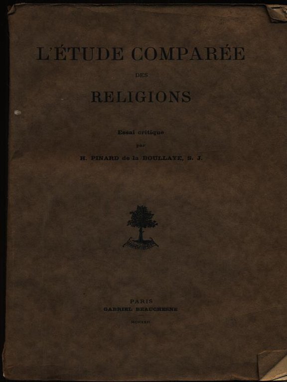 L'etude comparee des religions vol. I