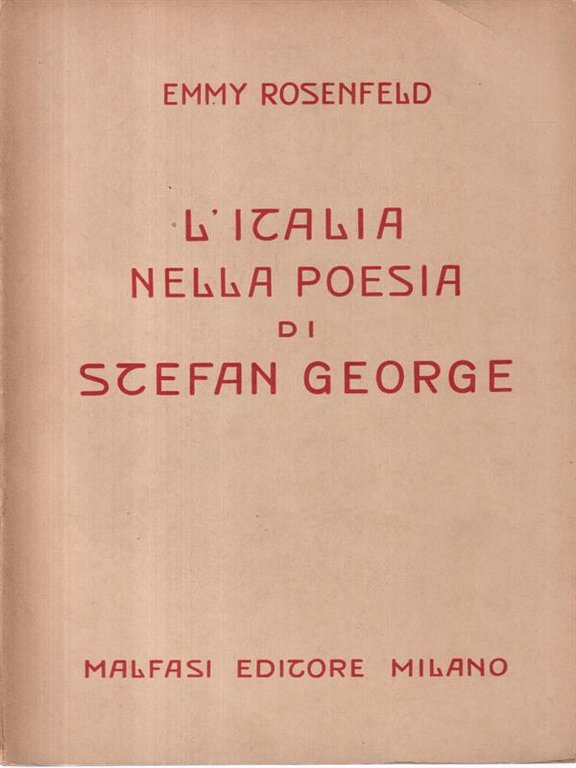 L'Italia nella poesia di Stefan George | Immagine Gallery 2