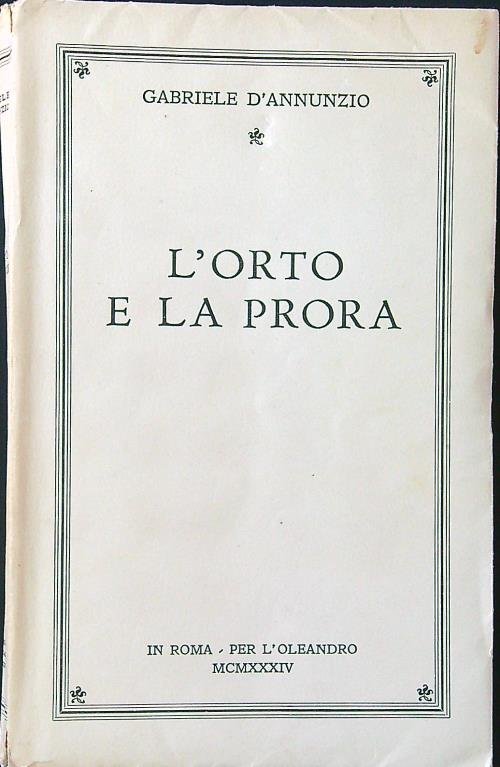 L'orto e la prora