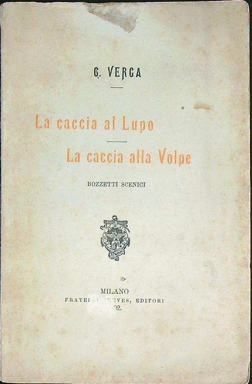 La caccia al lupo. La caccia alla volpe. Bozzetti scenici