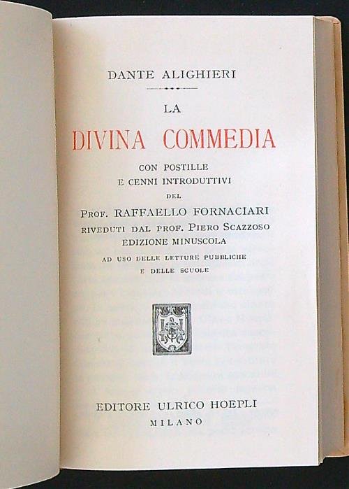 La divina commedia. Edizione minuscola