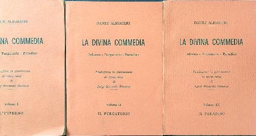 La divina commedia in dialetto piemontese 3 voll.
