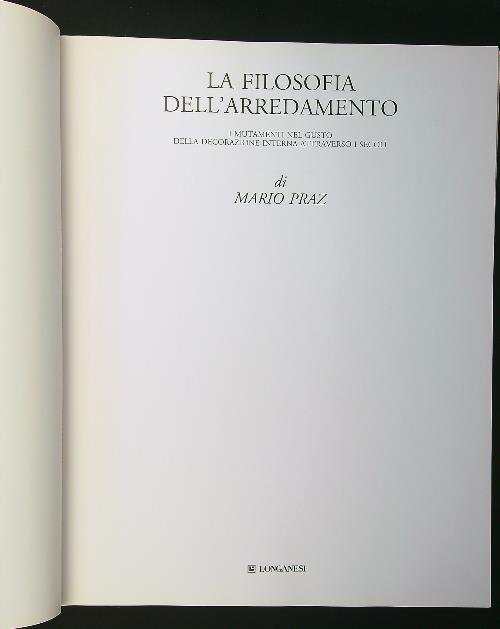 La filosofia dell'arredamento