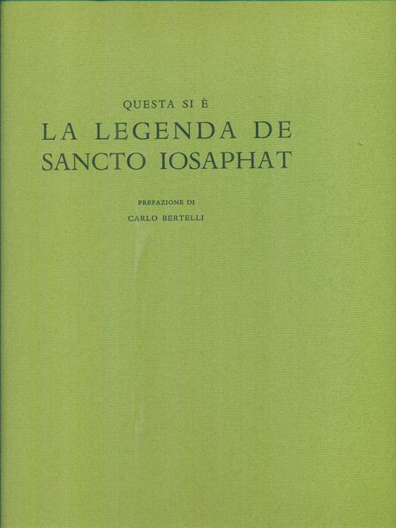 La legenda de Sancto Iosaphat