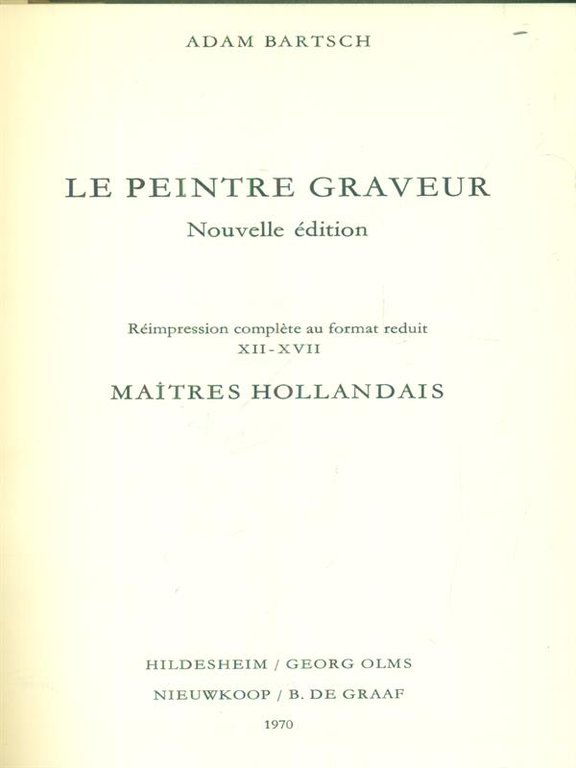 La peinture graveur 3vv